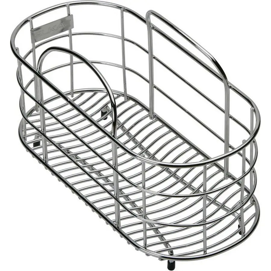 Elkay 5.5in W x 12in L x 8in H Metal Dish Rack and Drip Tray at