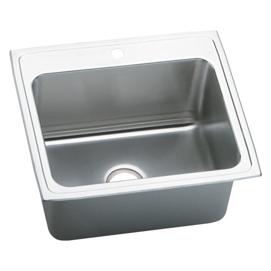 22 X 25 Stainless Steel Utility Sink Elkay 22in x 25in 1Basin Lustertone SelfRimming Stainless Steel