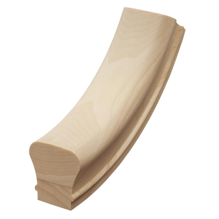 Creative Stair Parts Poplar Unfinished Wood Easing Handrail Fittings at