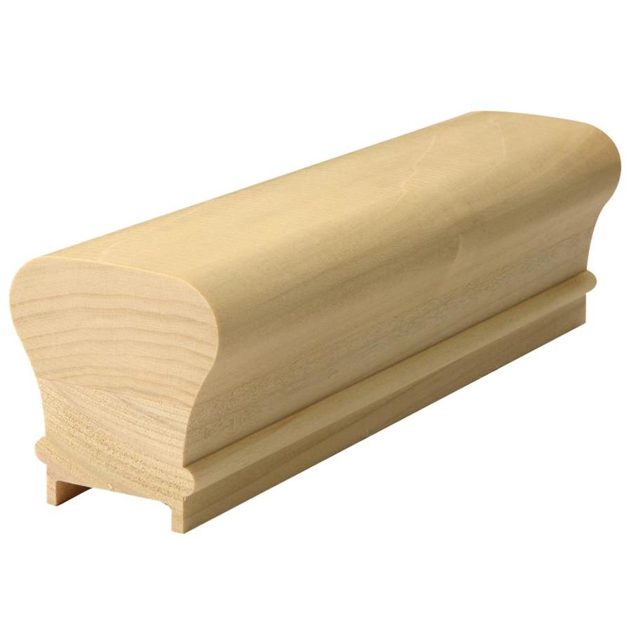 2.25in x 8ft Unfinished Poplar Wood Handrail at