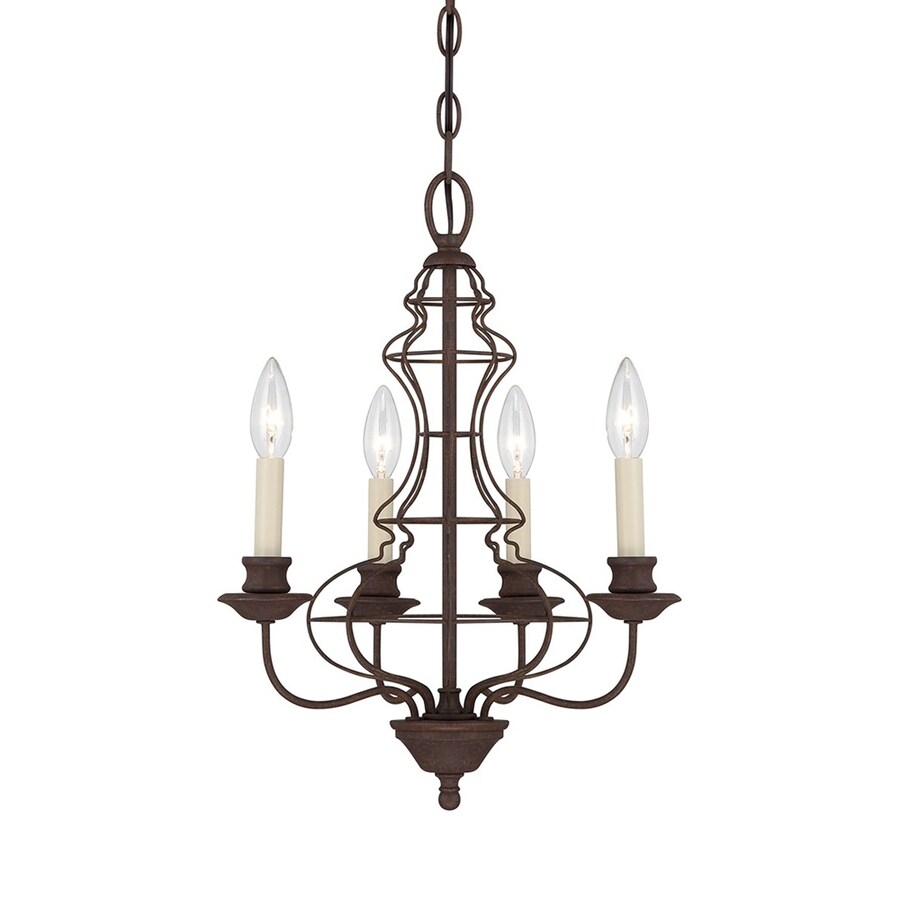 Shop Quoizel 15.25in 4Light Rustic Antique Bronze Vintage Candle