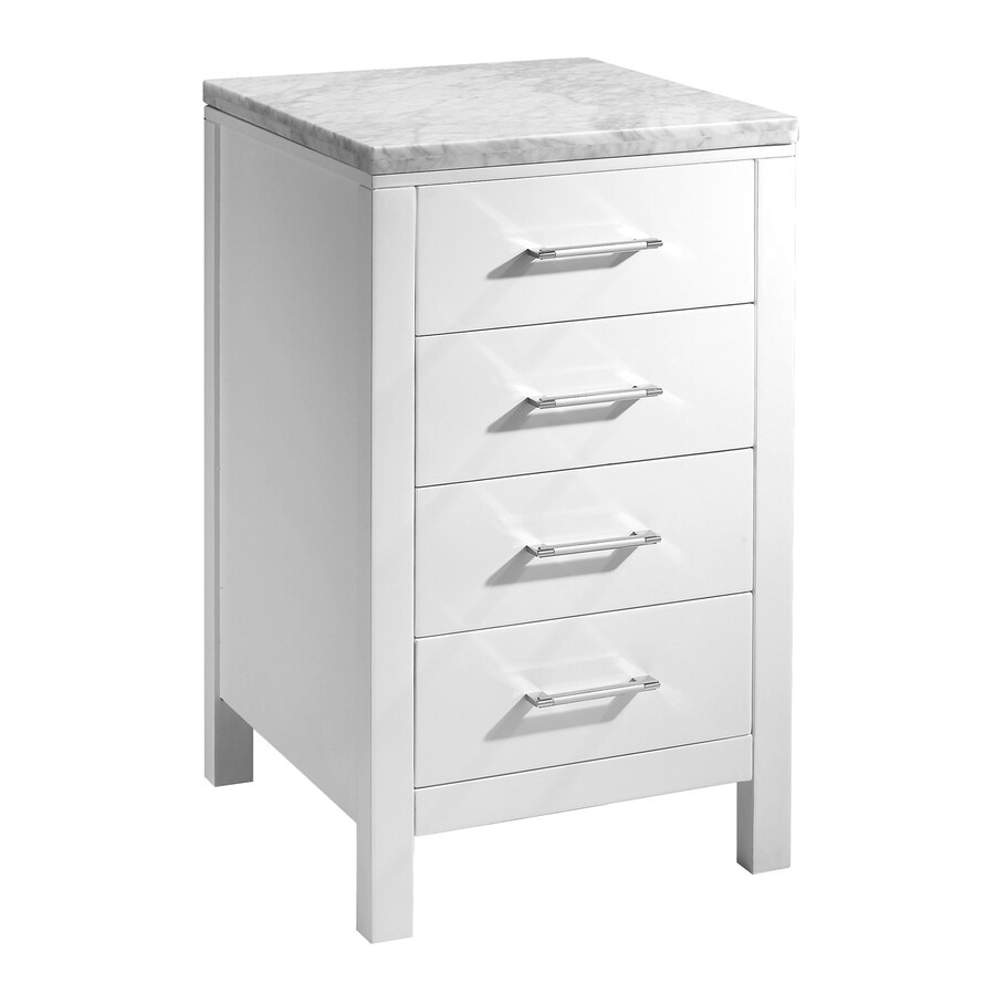 Shop Virtu USA Caroline Parkway 20in W x 21.9in D x 33.5in H White