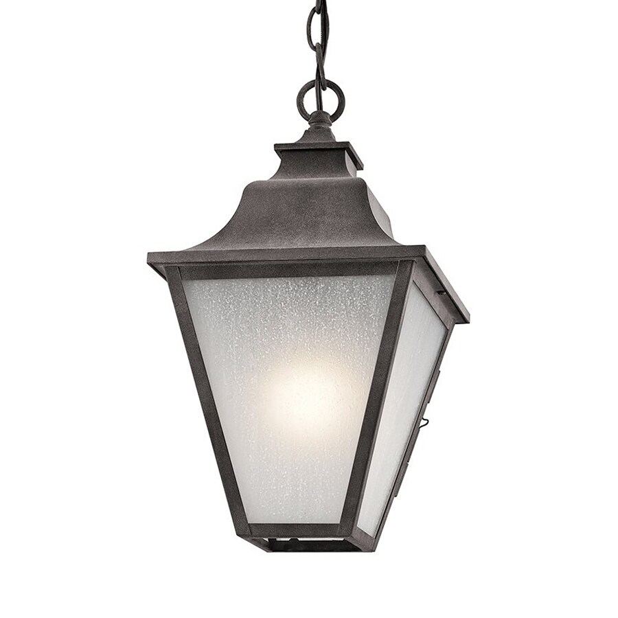 Kichler Northview 15in Weathered Zinc Outdoor Pendant Light at