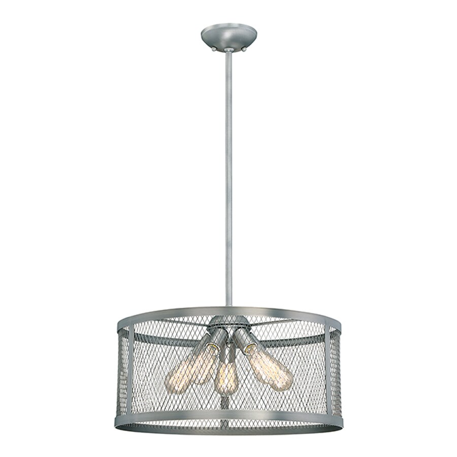Shop Millennium Lighting Akron 20in Brushed Pewter Industrial Single