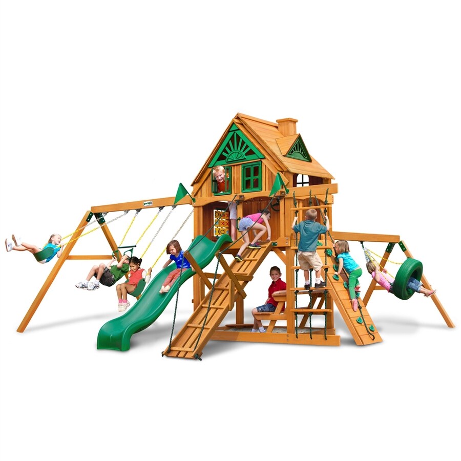 Gorilla Playsets Frontier Treehouse Residential Wood Playset with
