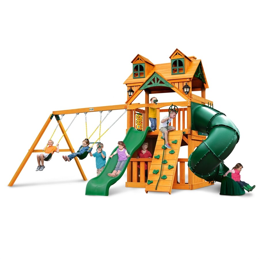 Gorilla Playsets Malibu Extreme Clubhouse Residential Wood Playset with