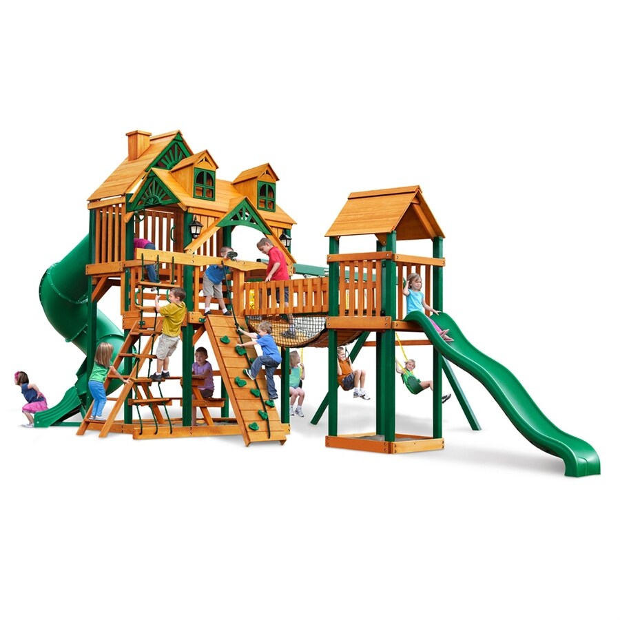 Shop Gorilla Playsets Malibu Treasure Trove I Residential Wood Playset