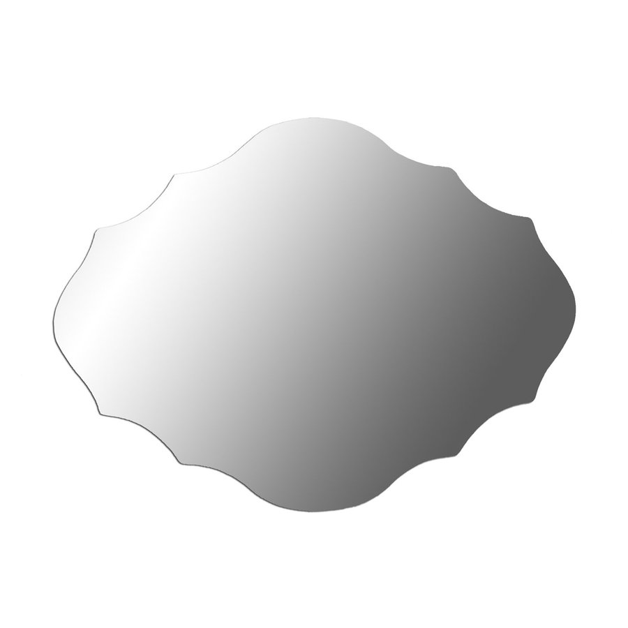 Decor Therapy Royal Silver Beveled Frameless Wall Mirror in the Mirrors