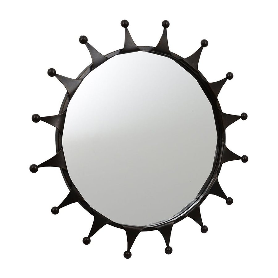 Dcor Therapy 30in x 30in Bronze Polished Round Framed Sunburst Wall