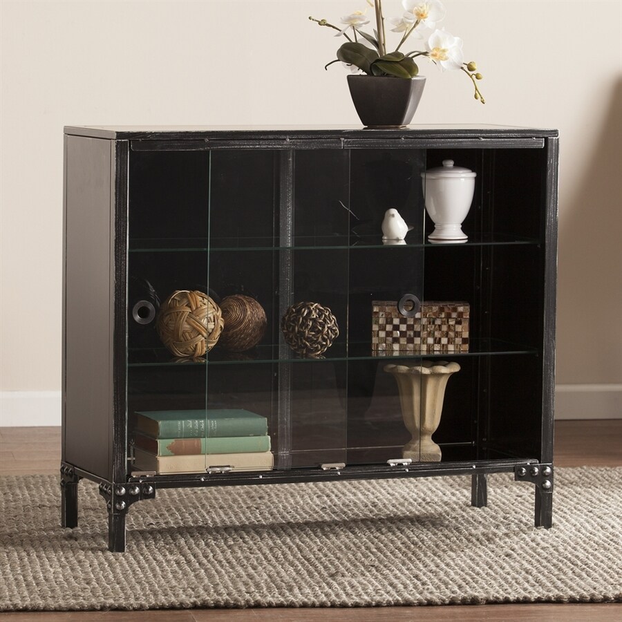 Boston Loft Furnishings Dominick Black Metal Sideboard at