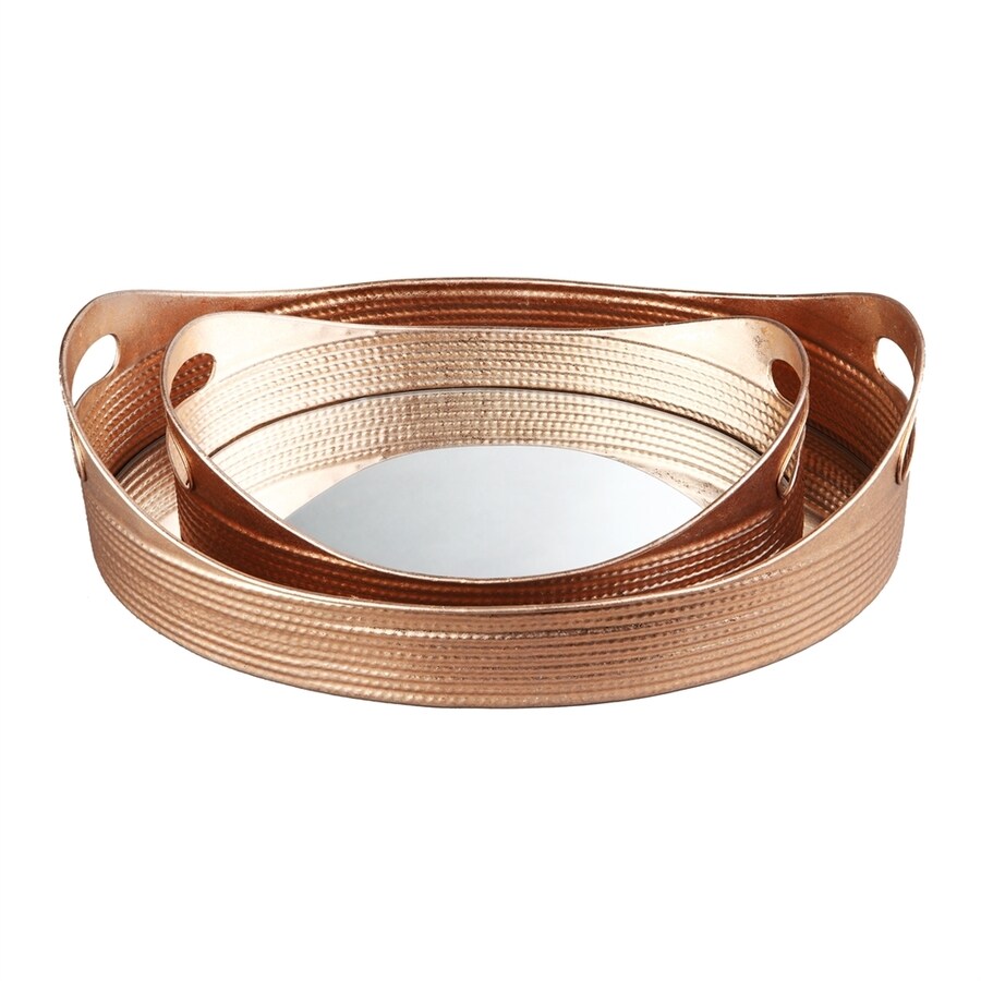 Moe's Home Collection Metal and Mirror Tray Tabletop Decoration at