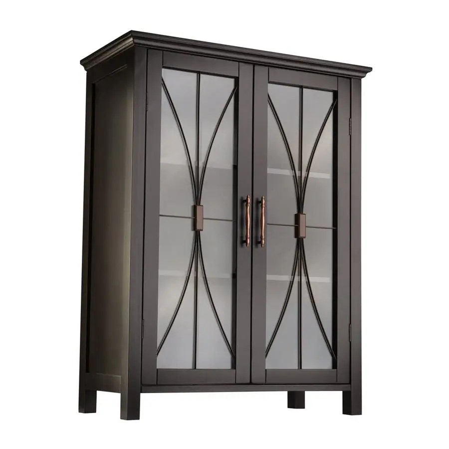 Elegant Home Fashions Delaney 26in W x 34in H x 12.5in D Dark