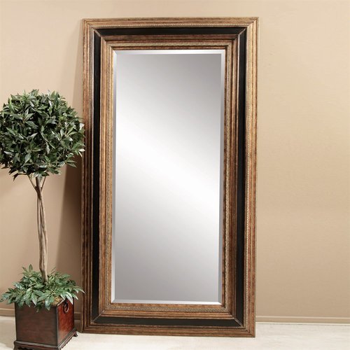 Bassett Mirror Company Vallejo 93in L x 54in W Antique gold/ebony
