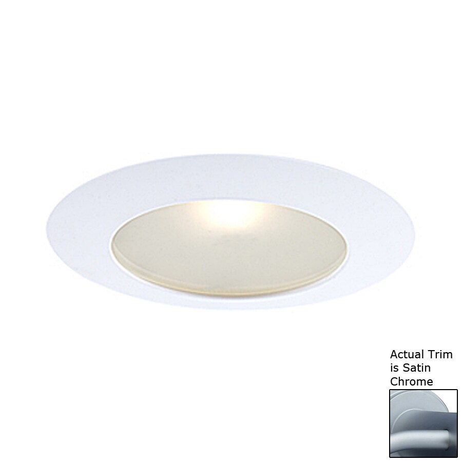 JESCO Satin Chrome Shower Recessed Light Trim (Fits Housing Diameter 6