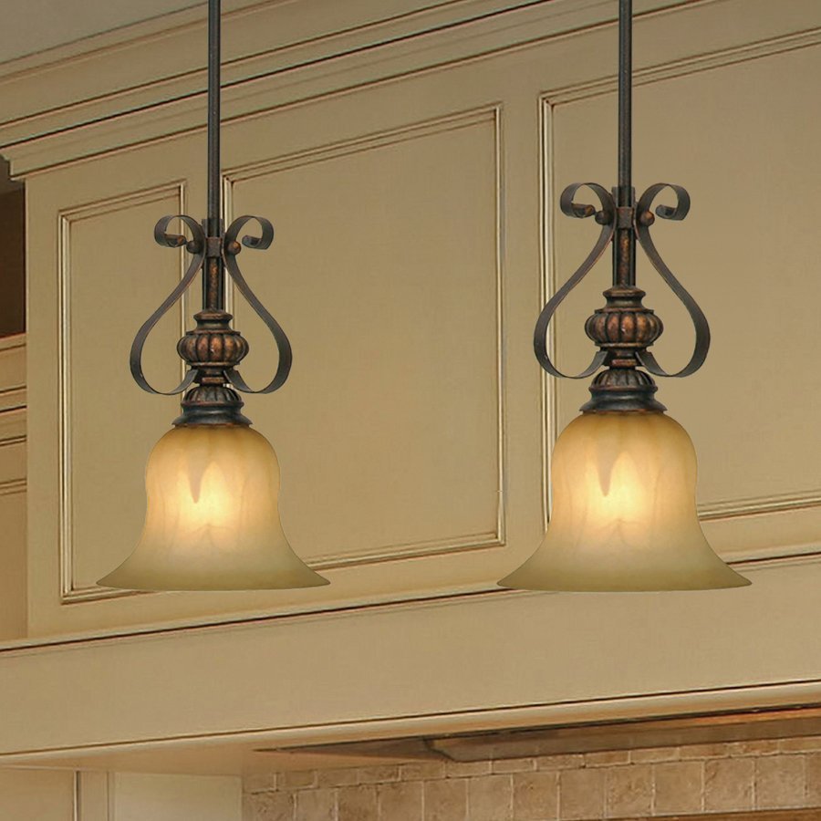 Golden Lighting Mayfair Leather Crackle Mini Traditional Alabaster