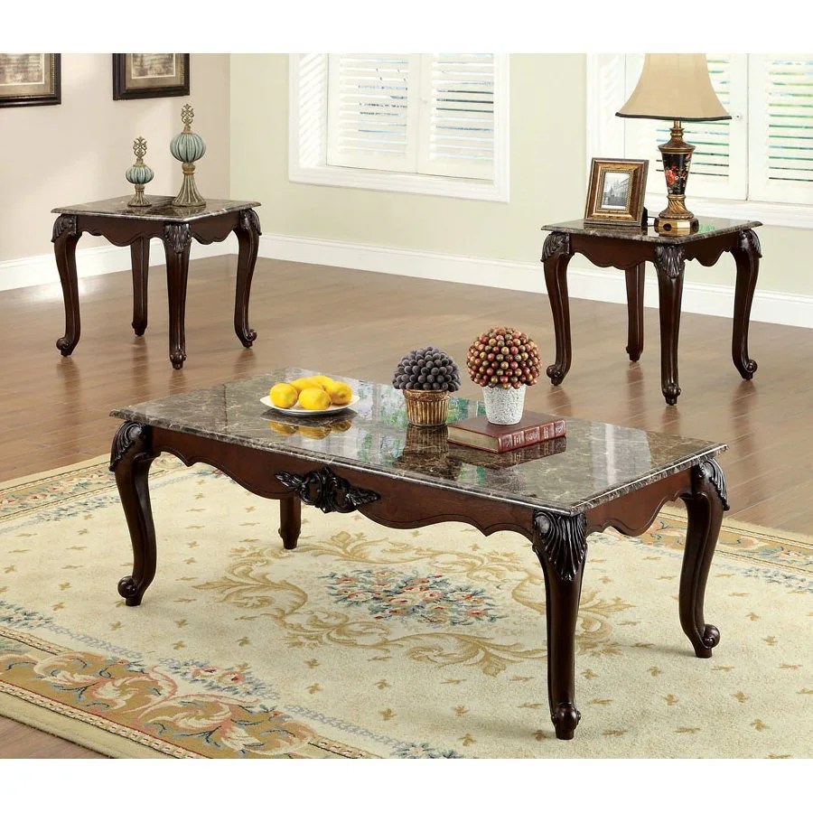 Furniture of America Colchester 3Piece Cherry Asian