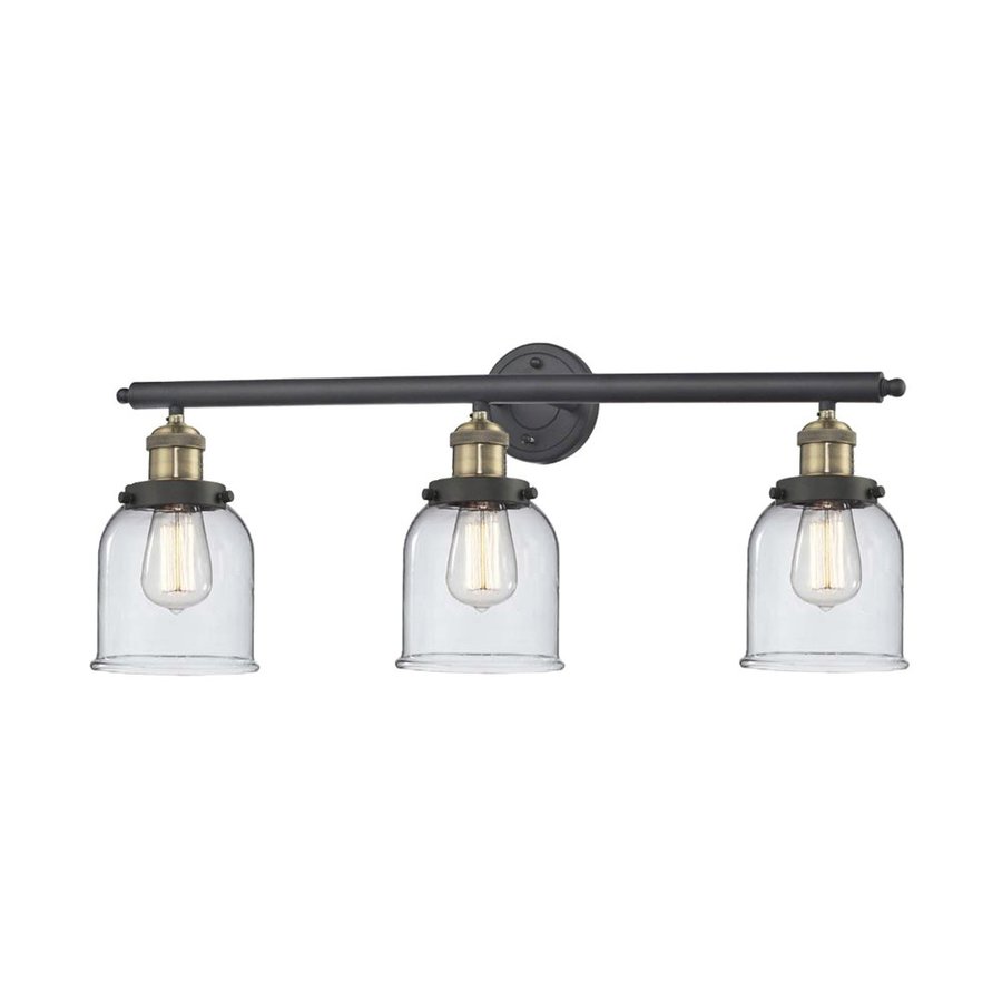 Innovations Lighting 3Light 30in Brushed Black Brass Bell Vanity