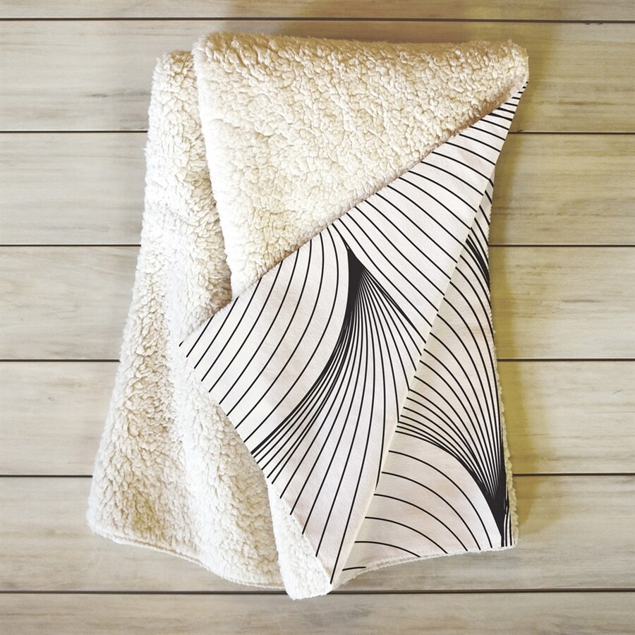 Deny Designs Seamless Lines White/Cream 60in L x 50in W Polyester