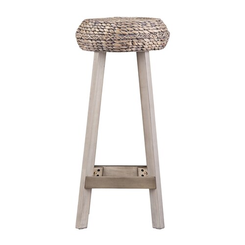 Boston Loft Furnishings Ranther Set of 2 Weathered gray Bar Stools in