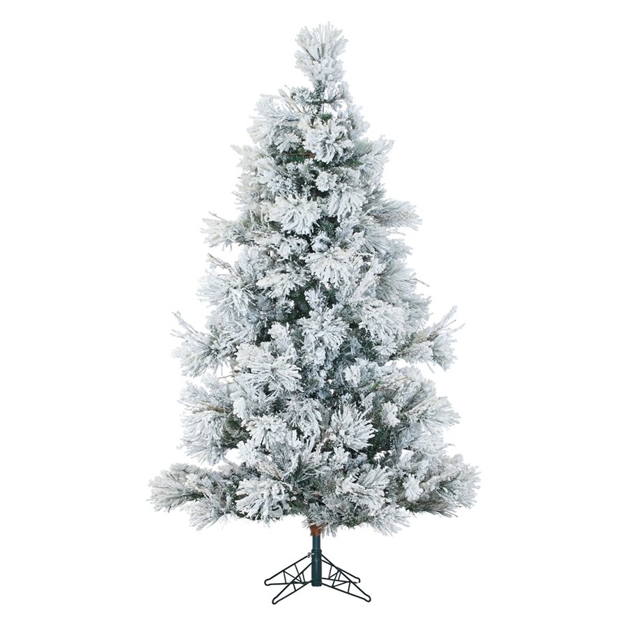 Fraser Hill Farm 12ft Flocked Artificial Christmas Tree in the