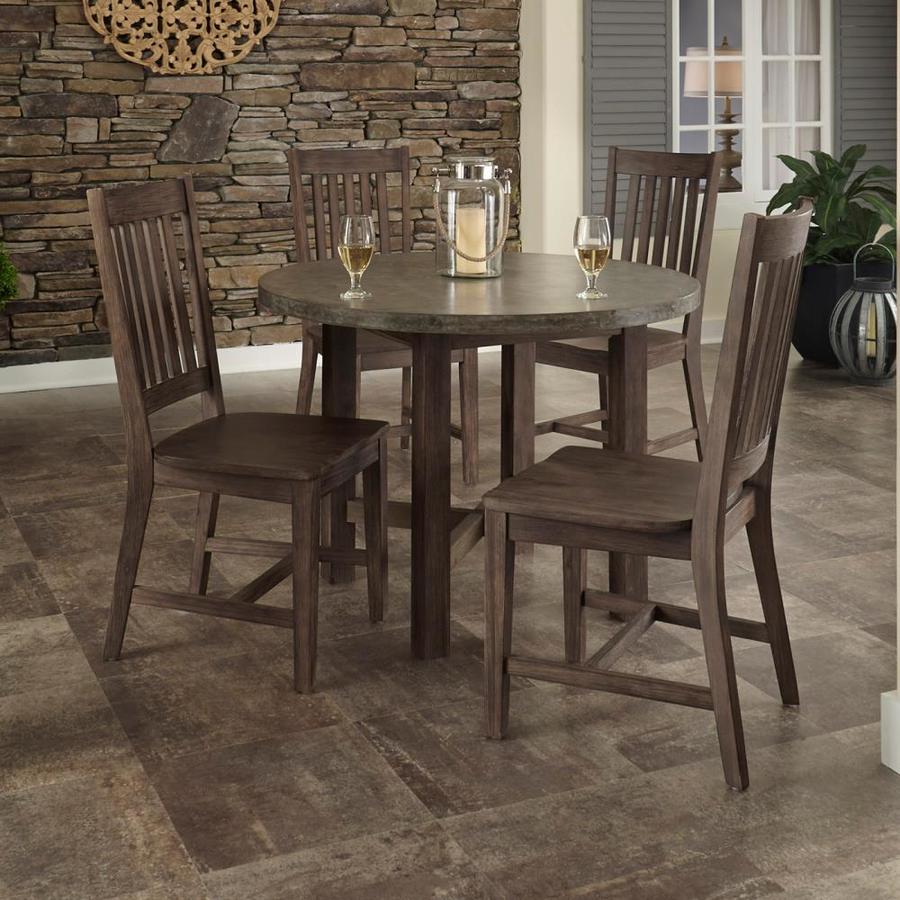 Home Styles Concrete Chic Concrete Composite Round Dining Table in the