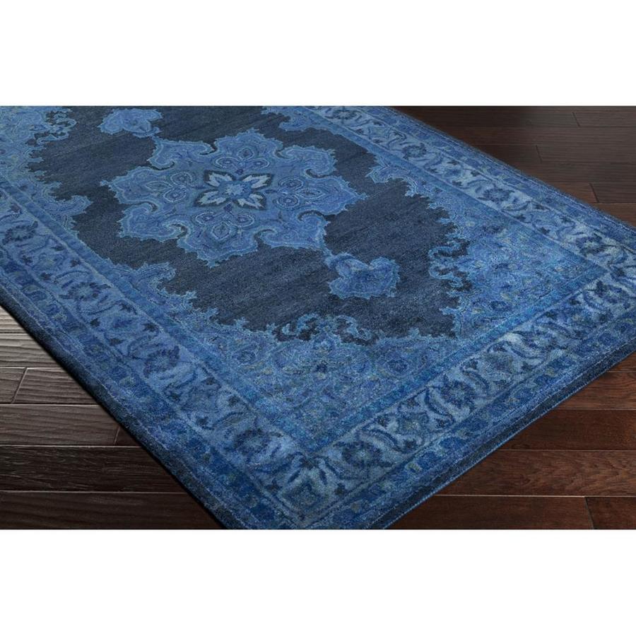Surya Mykonos Bright Blue/Navy Indoor Handcrafted Area Rug 2 x