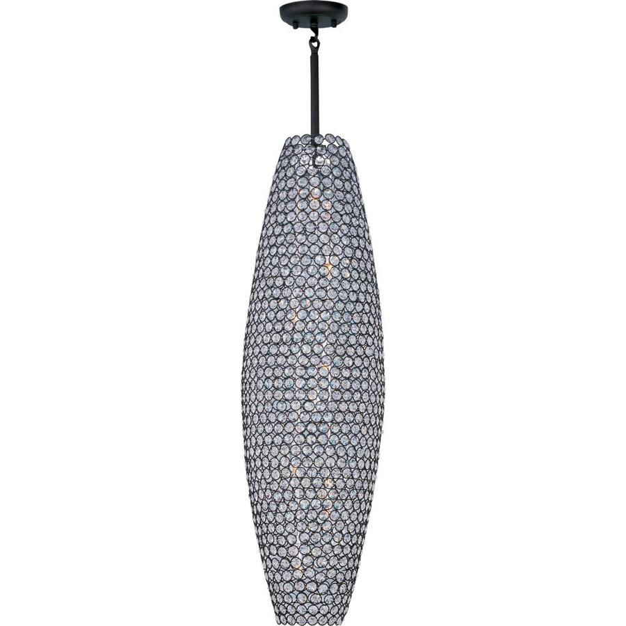 Maxim Lighting Glimmer Bronze Glam Teardrop Pendant Light in the