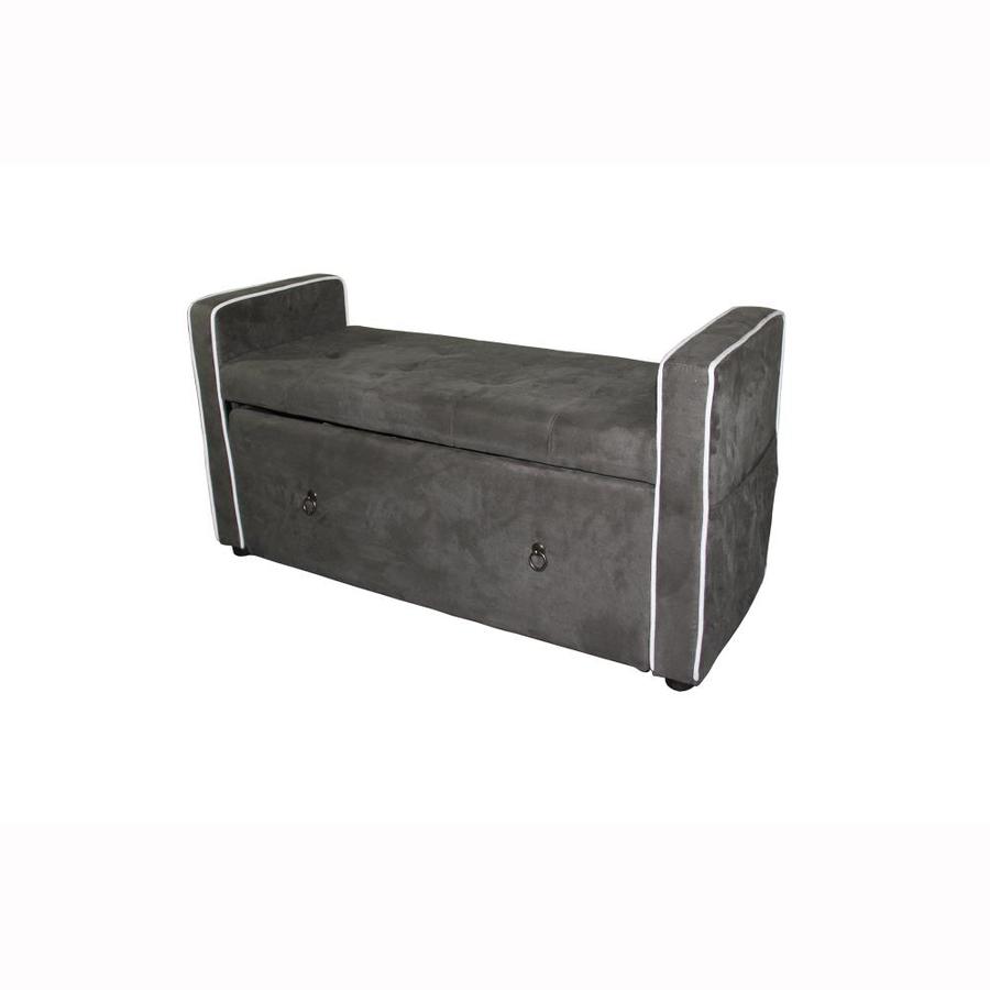 ORE International Modern Olive Green Storage Bench in the Indoor