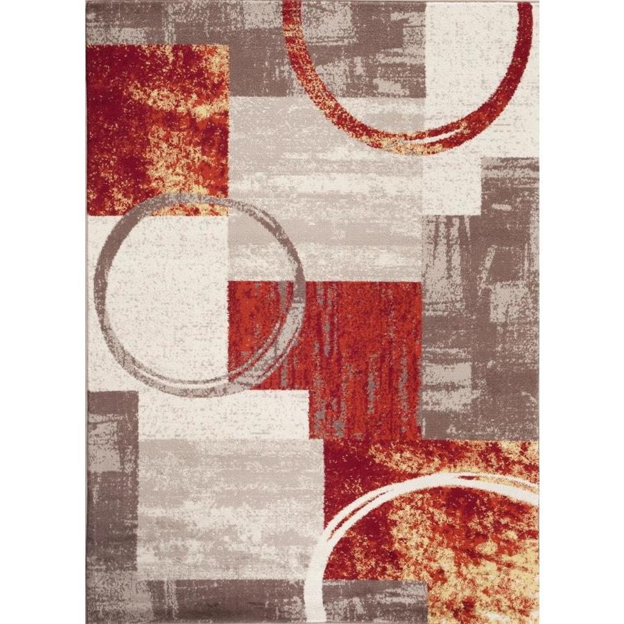 World Rug Gallery Princeton 3 x 5 Multi Indoor Abstract MidCentury