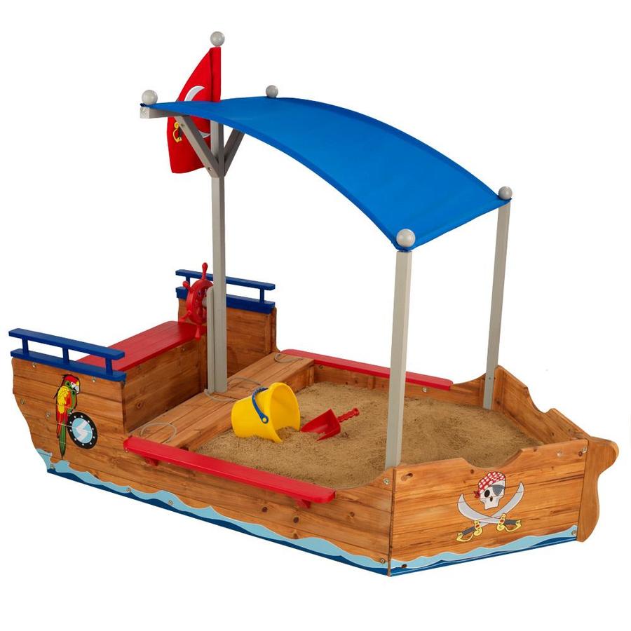 KidKraft Pirate Sandbox in the Sandboxes department at
