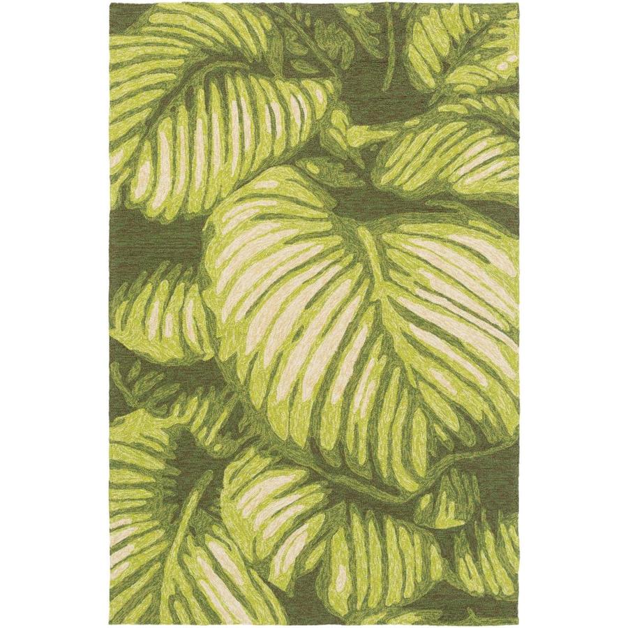 Surya Rain 9 x 12 Dark Green Indoor/Outdoor Floral ... (675 x 675 Pixel)