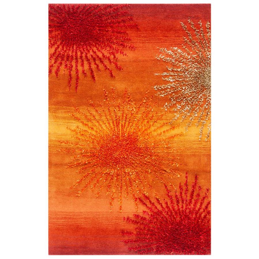 Safavieh Soho Starburst 4 x 6 Rust/Multi Indoor Abstract ... (675 x 675 Pixel)