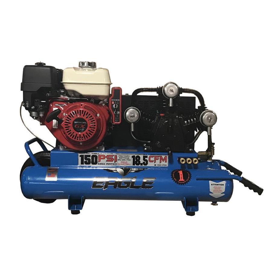 EAGLE 10Gallon Single Stage Portable Gas Horizontal Air