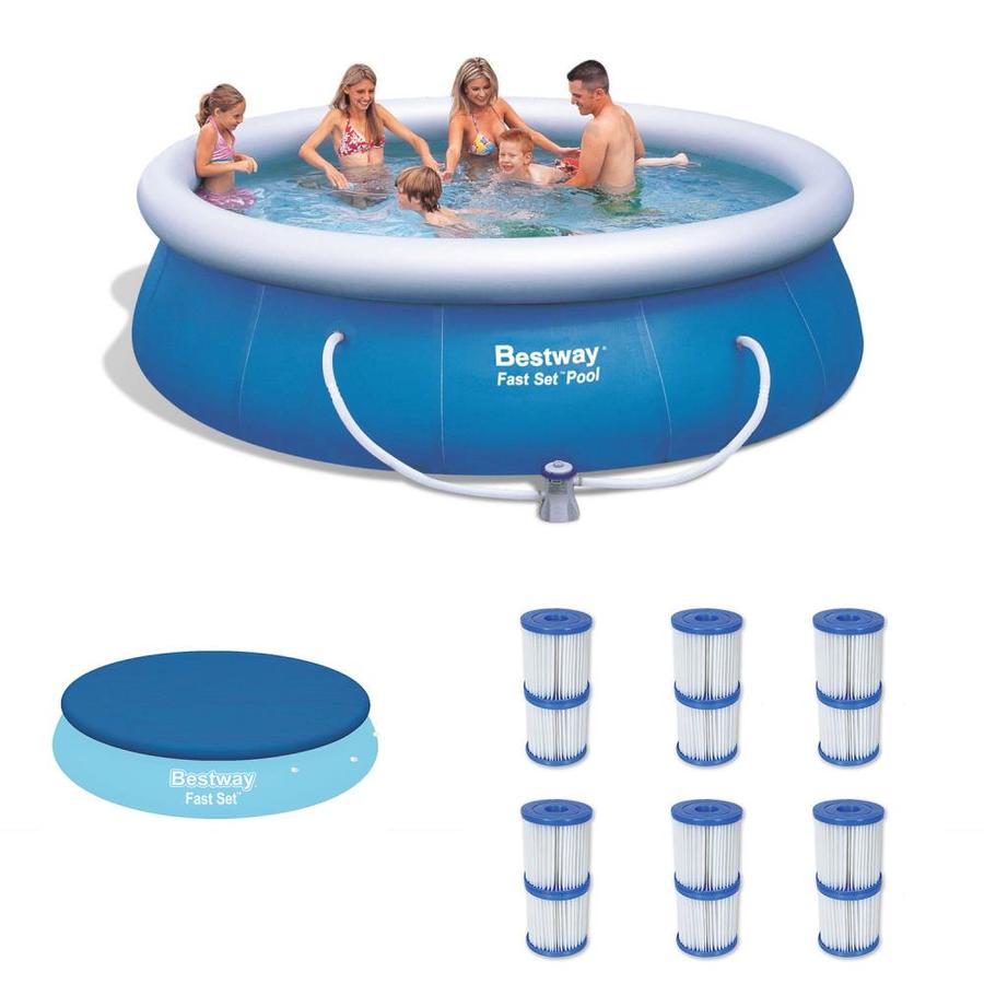 Bestway 12ft x 12ft x 36in Round AboveGround Pool in the Above