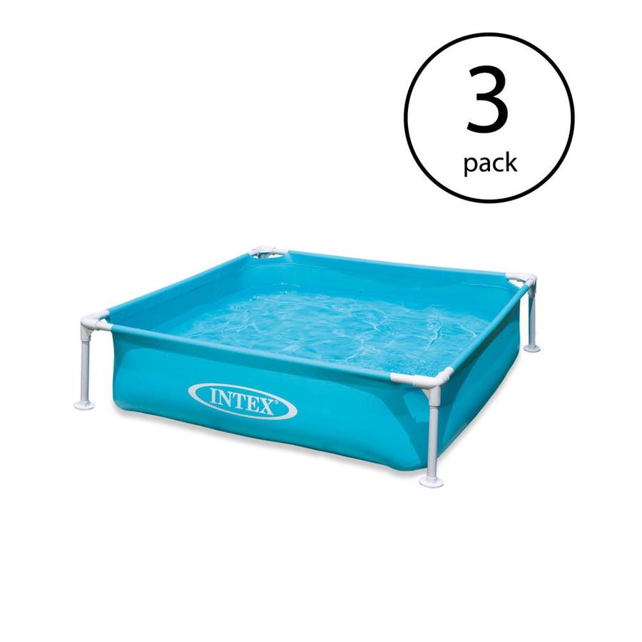 Intex 4ft x 4ft x 12in Rectangle AboveGround Pool in the Above