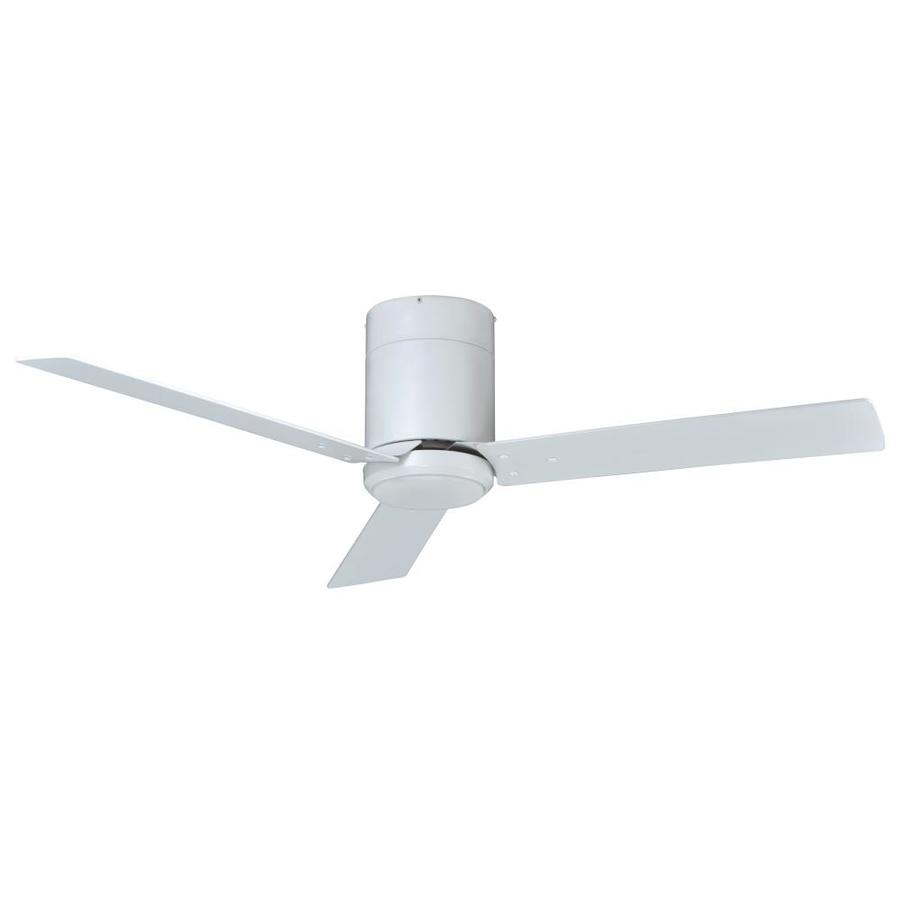RP Lighting + Fans Sabio 52in White LED Indoor Flush Mount Ceiling Fan