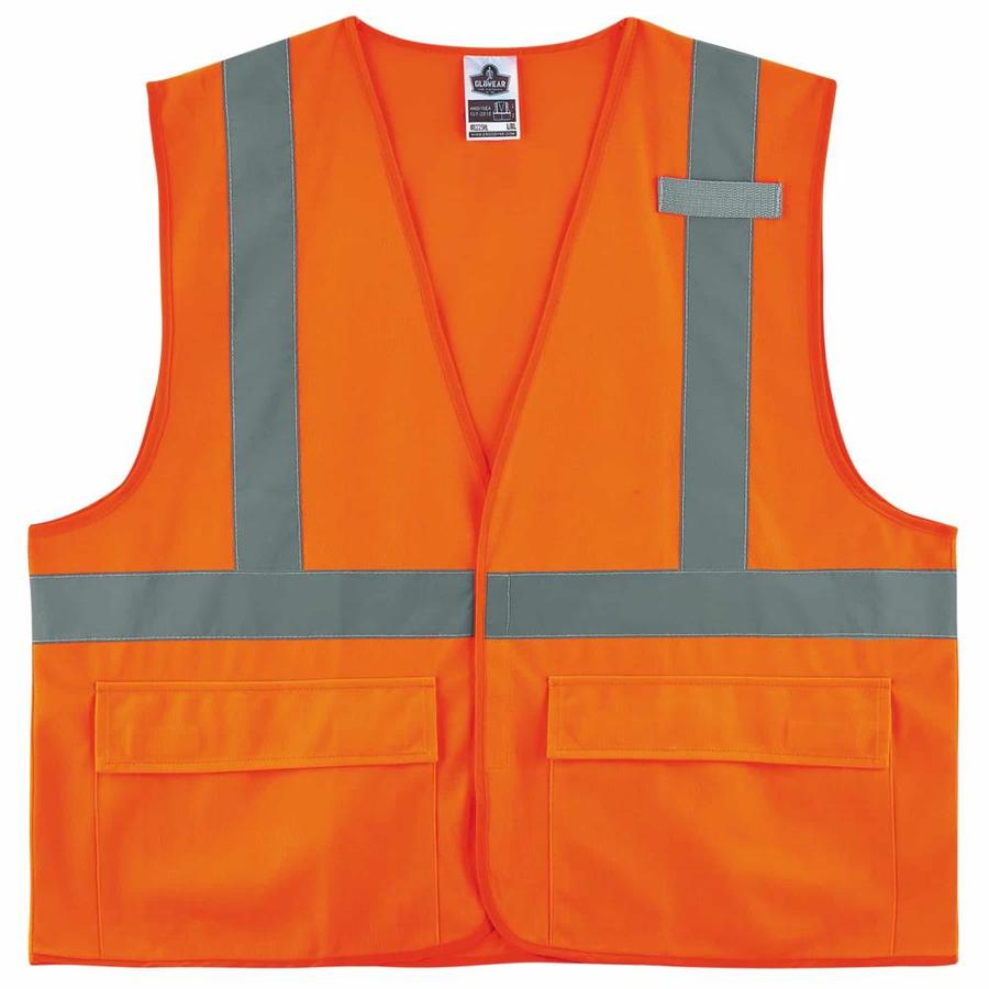 GloWear Small/Medium Orange Polyester High Visibility (ANSI Compliant
