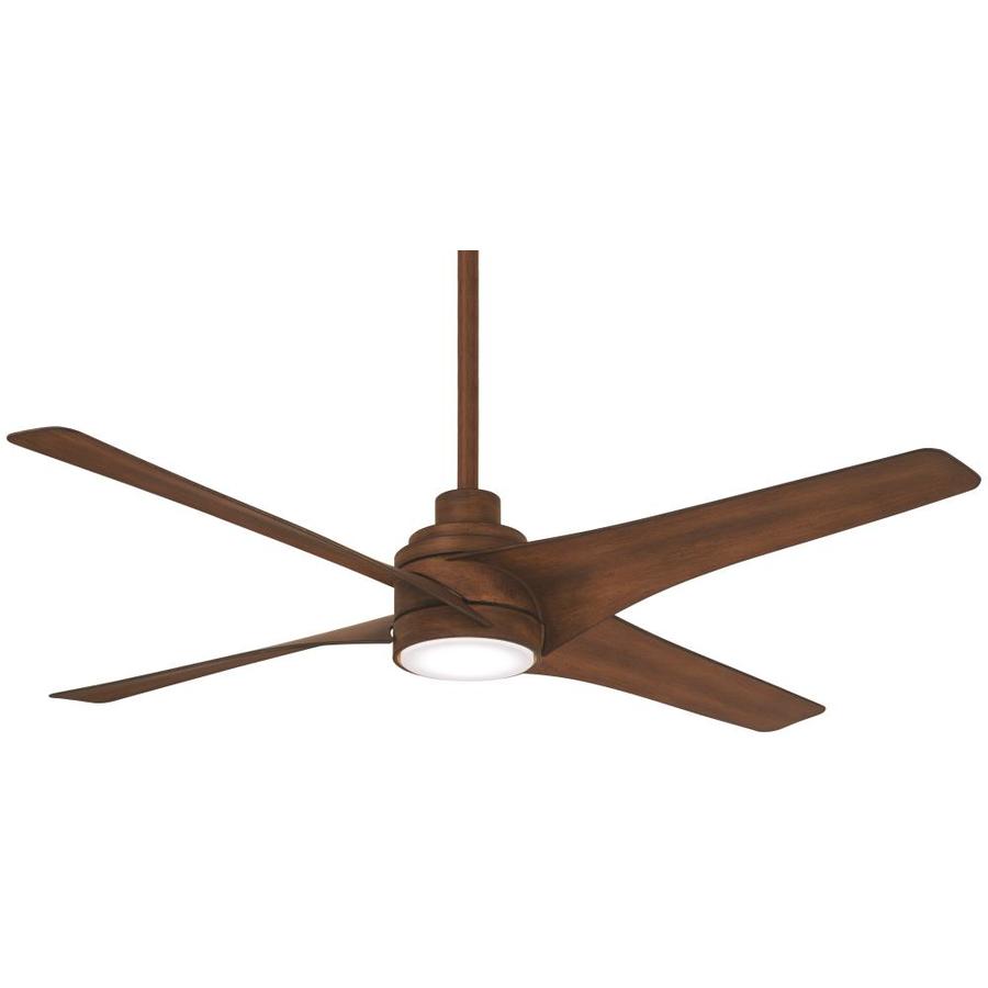 Minka Aire Swept 56in Brown LED Indoor Ceiling Fan with