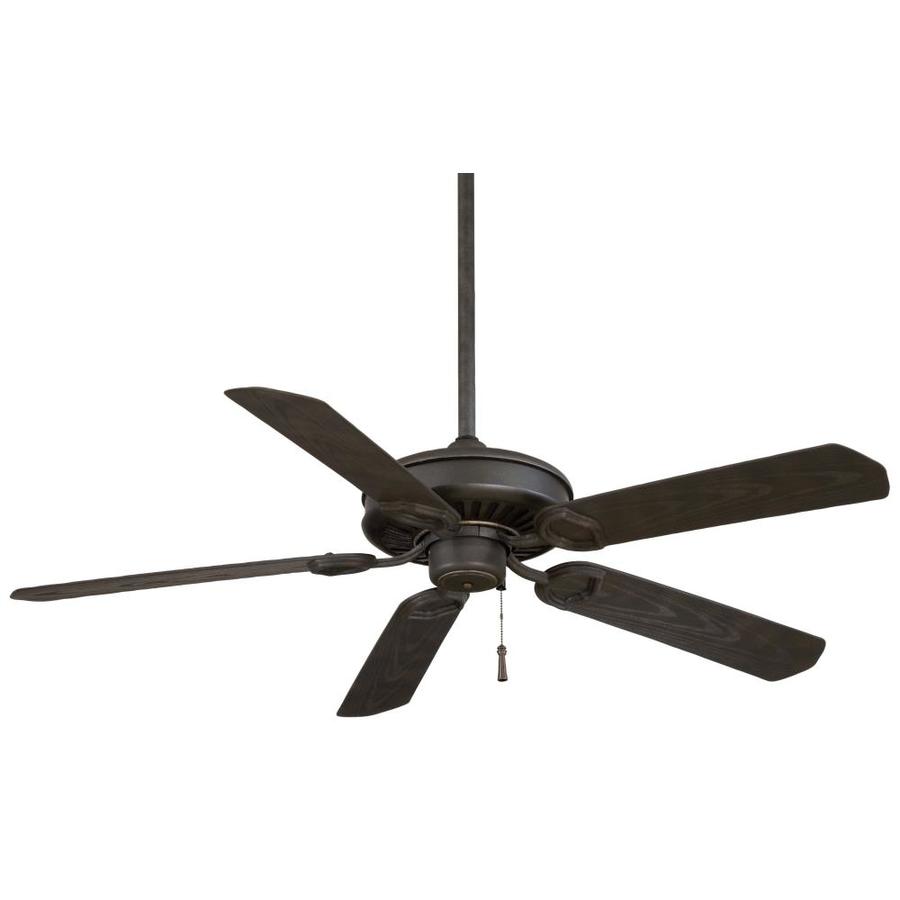 Minka Aire Sundowner 54in Black Indoor/Outdoor Ceiling Fan (5Blade