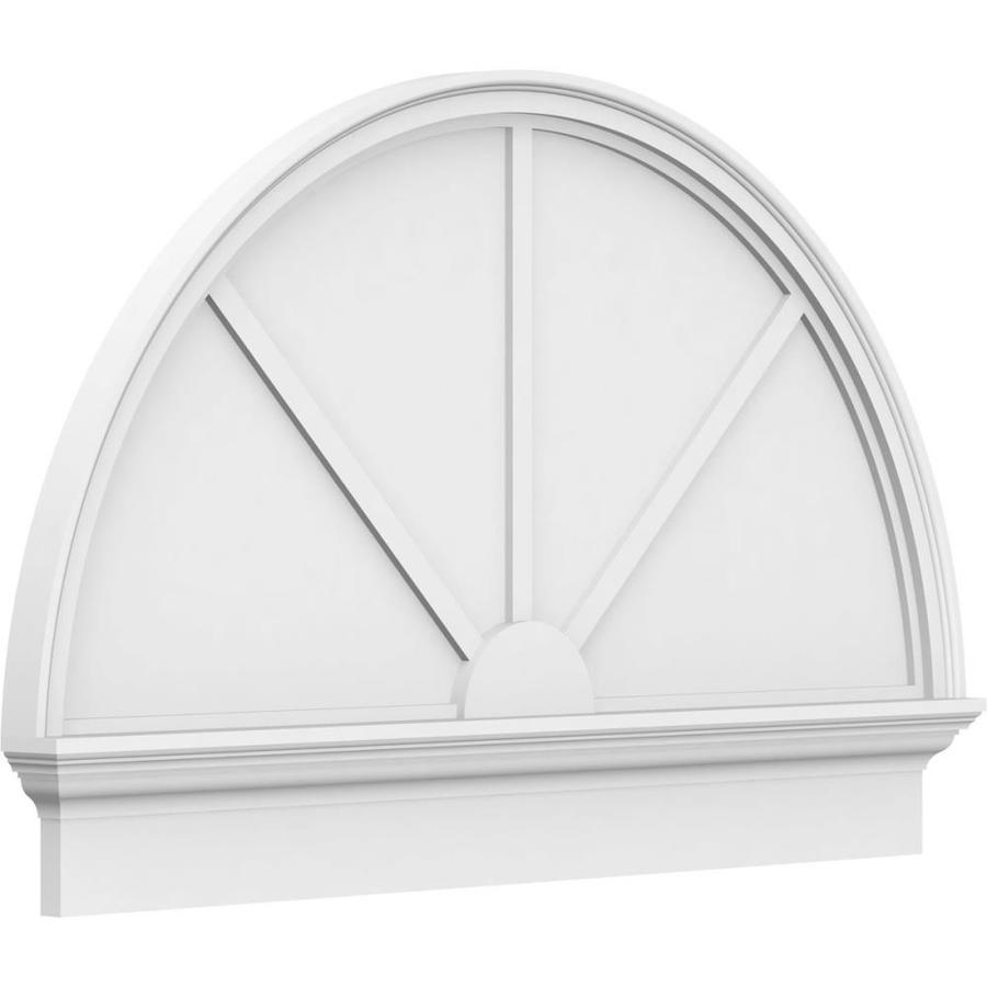 Ekena Millwork Half Round 3 Spoke 6ft 10in x 473/4in Unfinished PVC