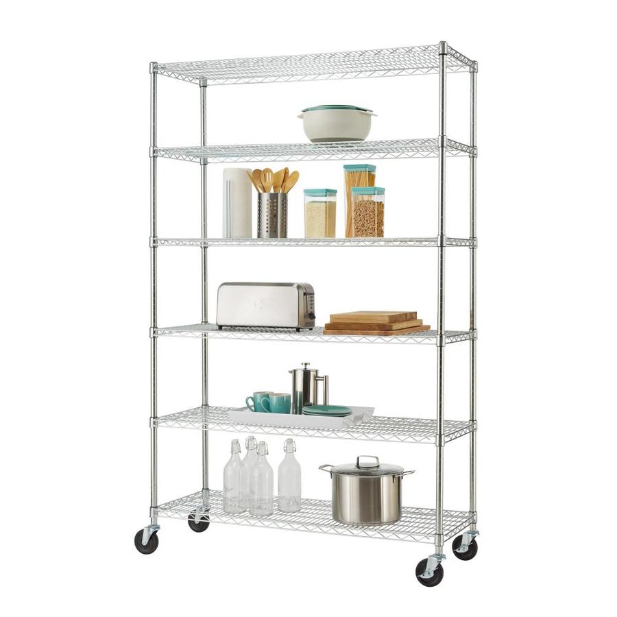 TRINITY 18in D x 48in W x 72in H 6Tier Steel Freestanding Shelving