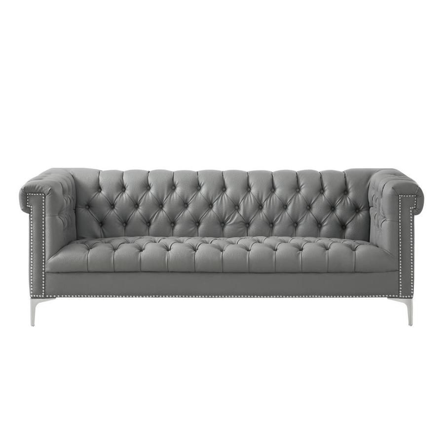 Gray Faux leather Couches, Sofas & Loveseats at