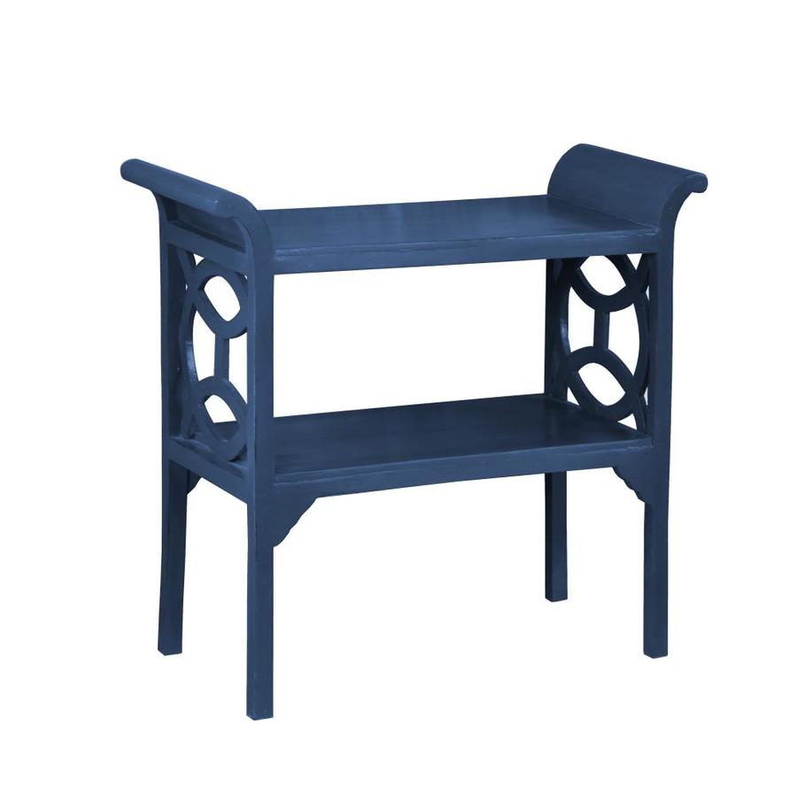 Sunset Trading Shabby Chic Cottage Royal Blue Eclectic Console Table in the Console Tables