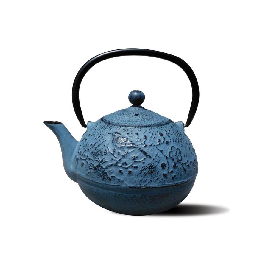 Old Dutch 24 oz Waterfall Blue Cast Iron “Suzume” Teapot