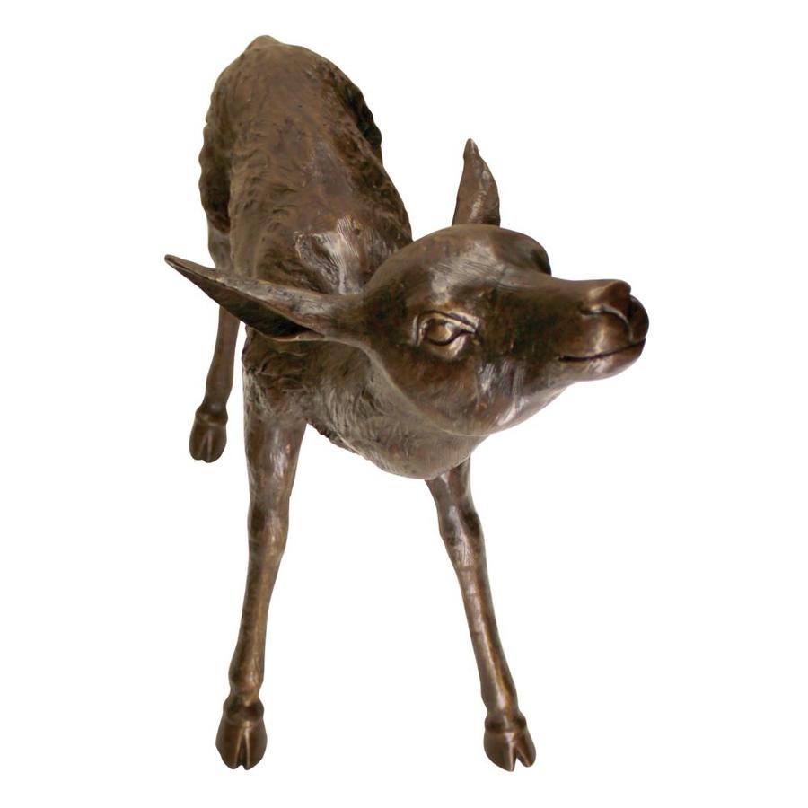 Design Toscano 20in H x 23in W Bronze Animal Garden Statue in the