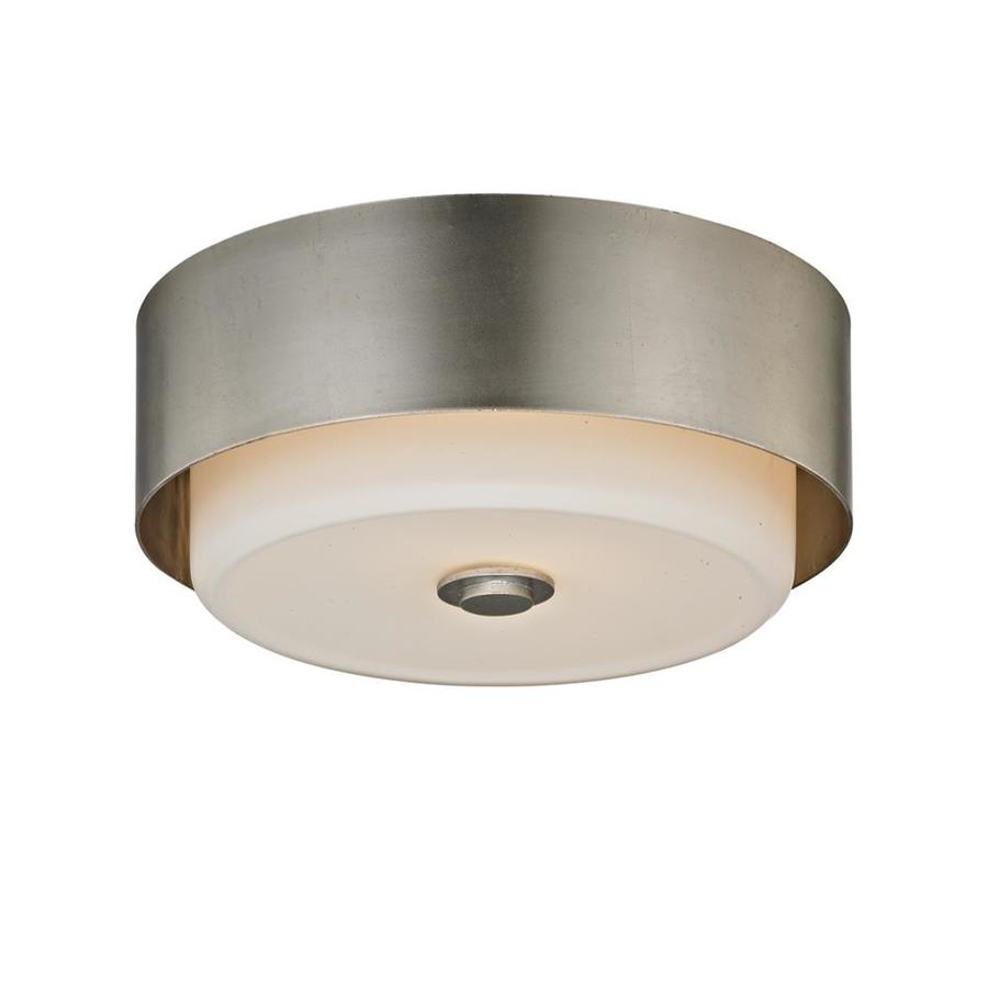 Troy Lighting Allure 13in Silver Leaf Transitional Incandescent Flush