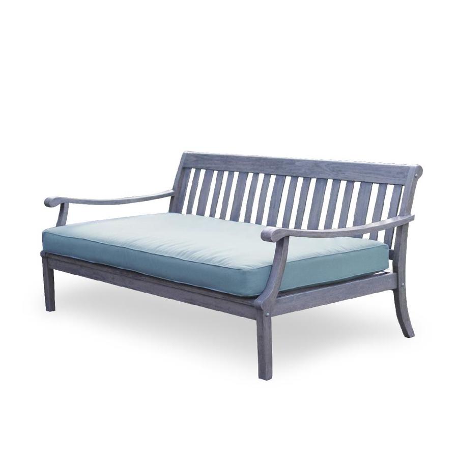 Cambridge Casual Wales Outdoor Daybed with Cushion and Teal Frame in