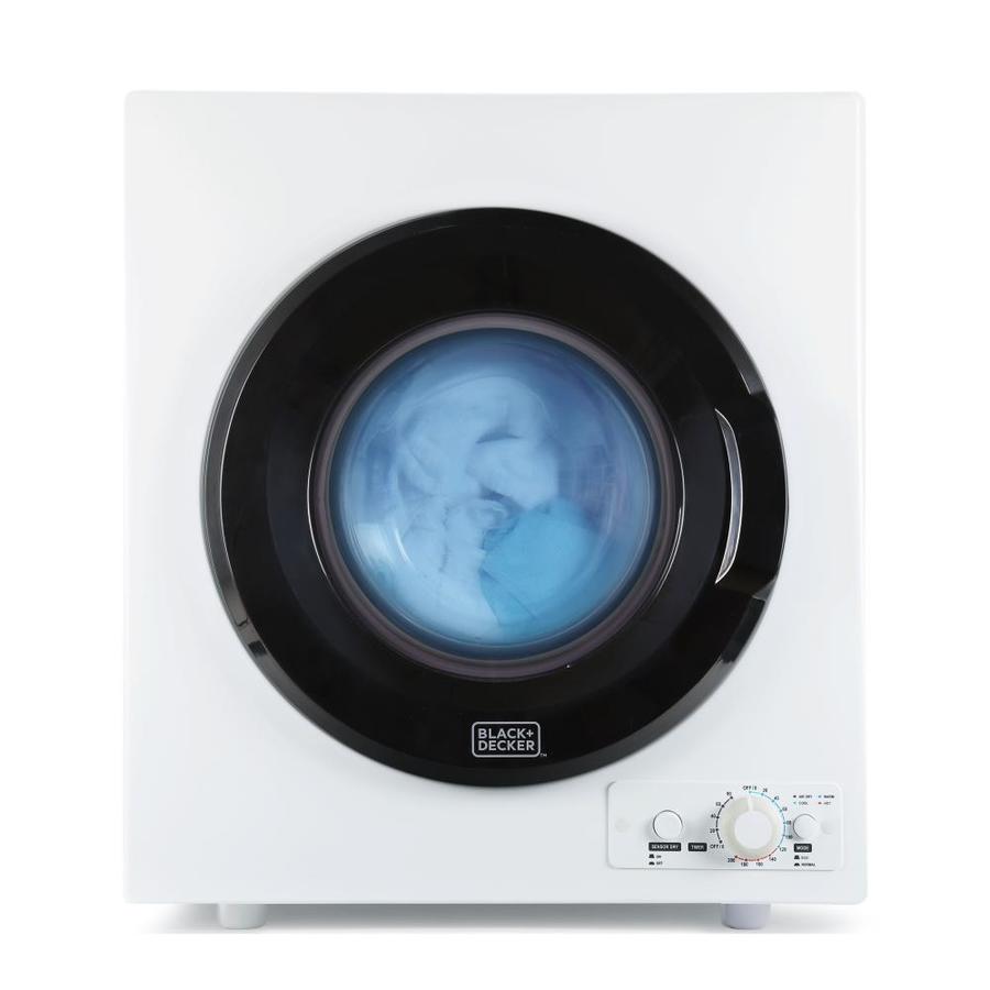 BLACK+DECKER 3.5cu ft Portable Electric Dryer (White) in the Electric