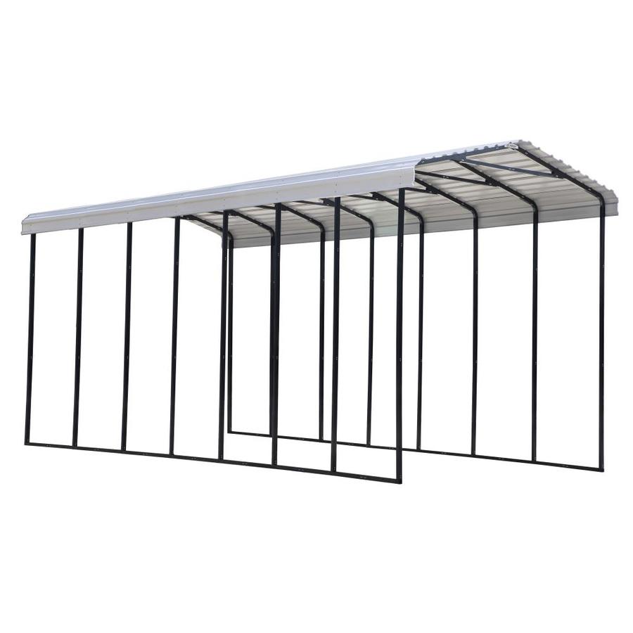 Arrow 14ft x 33ft Eggshell Metal Carport in the Carports department