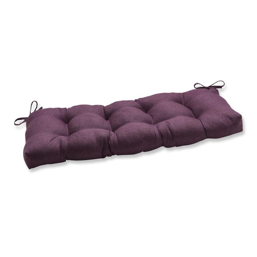 Pillow Perfect Rave Vineyard Purple Patio Bench Cushion in the Patio
